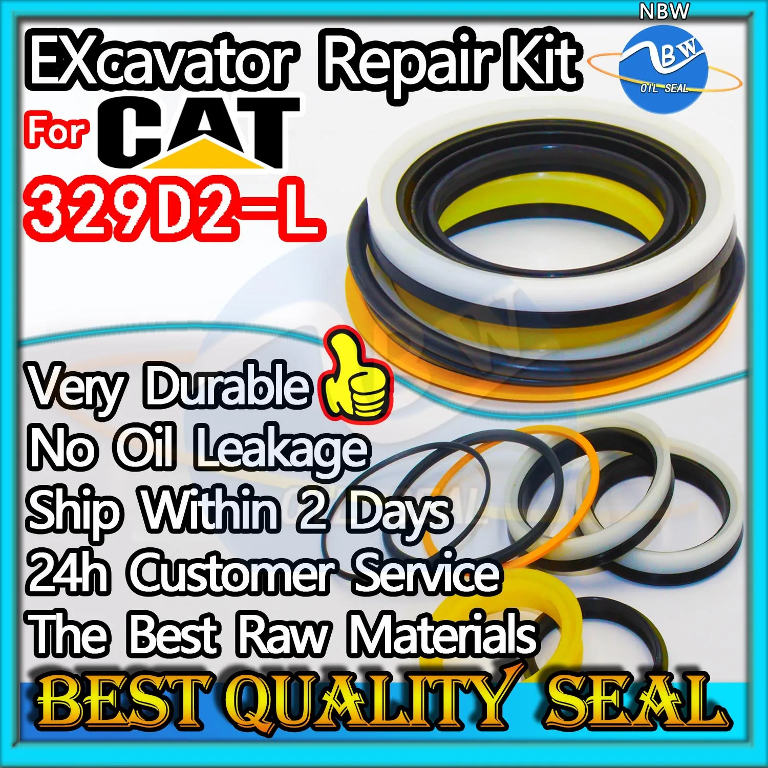 

For Caterpillar 329D2-L Repair Kit Excavator Oil Seal ARM Bucket Hydraulic Pump Digger Clamshell Shovel Adjust Swing Gear Gasket