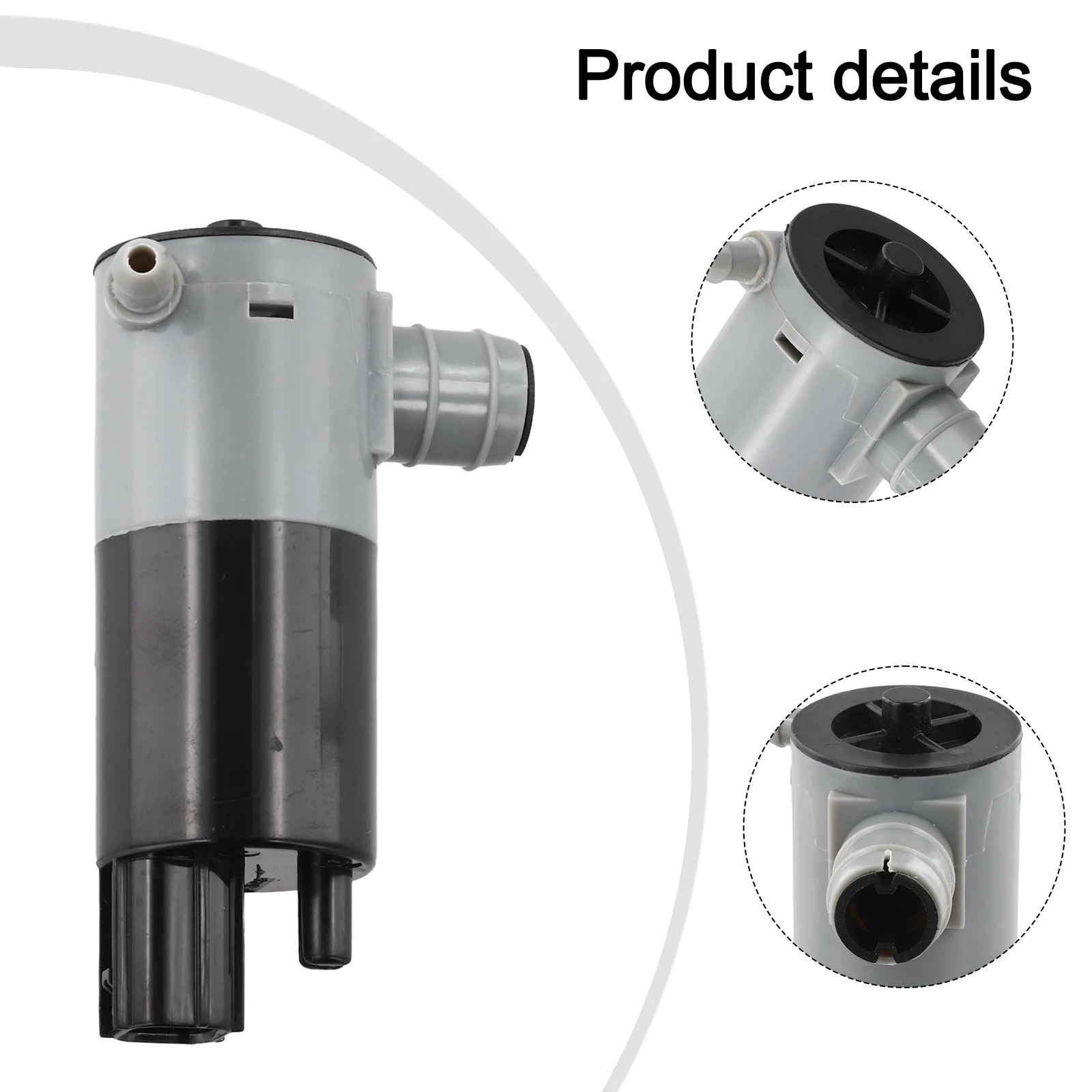 Wash System Replacement Washer Motor Washer Pump Motor Easy Installation Fit For Multiple Vehicles Replacement For Broken Pump