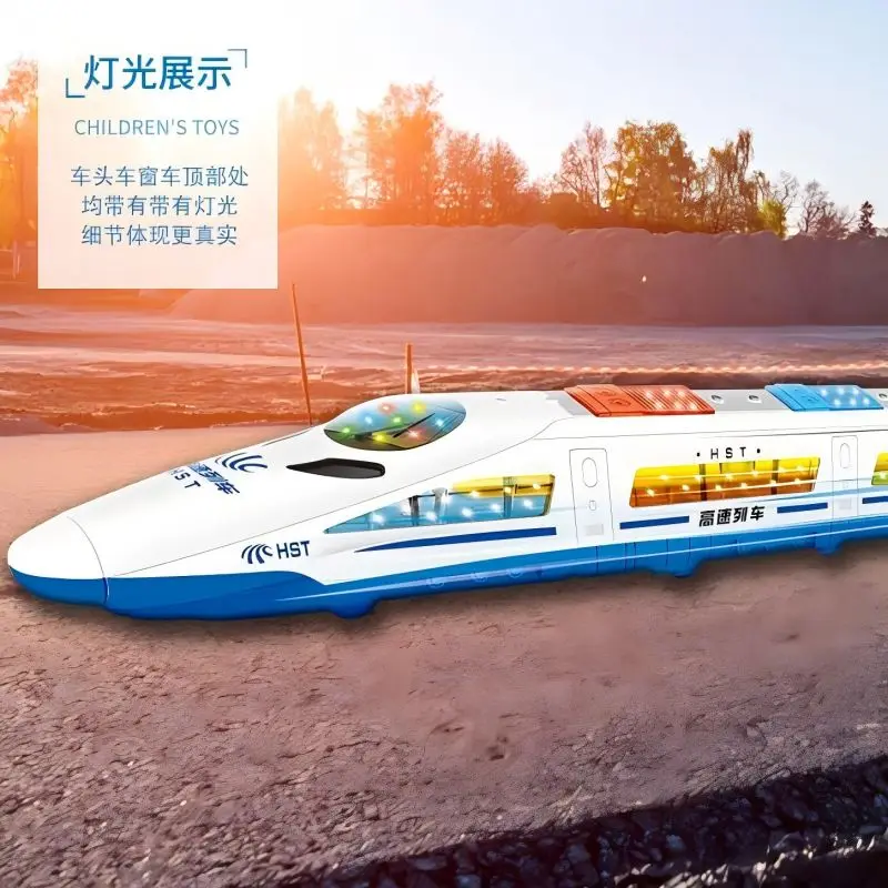 Electric simulation high-speed train Harmony China EMU high-speed rail train train educational toys boys and girls holiday gifts