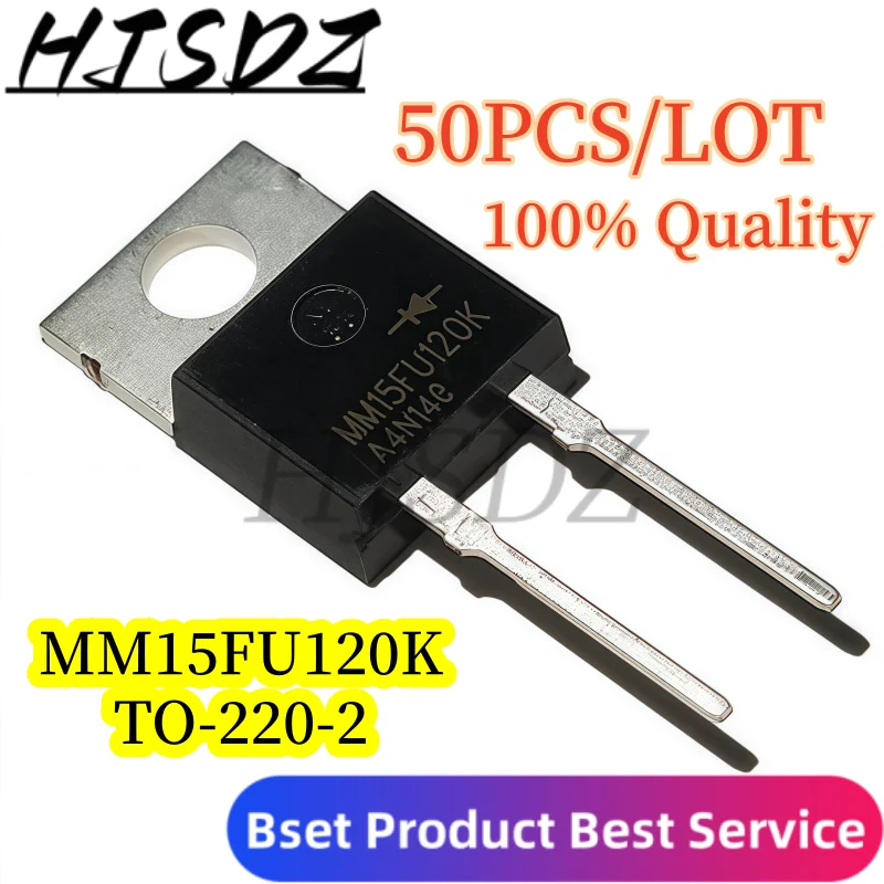 【 50PCS/LOT】[Imported Original] MM15FU120K Fast Recovery Diode 15A/1200V TO-2202 Package