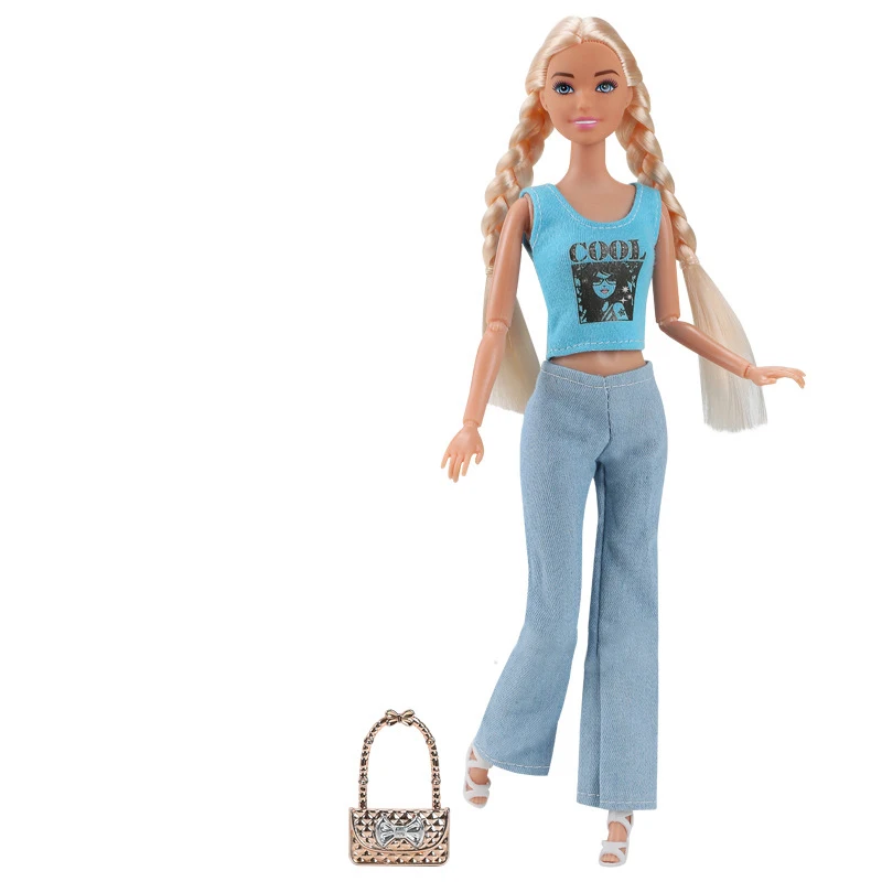 30 センチメートル女の子プリンセス人形おもちゃファッション人格トレンドパンツ人形セット 1/6 人形女の子ままごとインタラクティブおもちゃ誕生日プレゼント