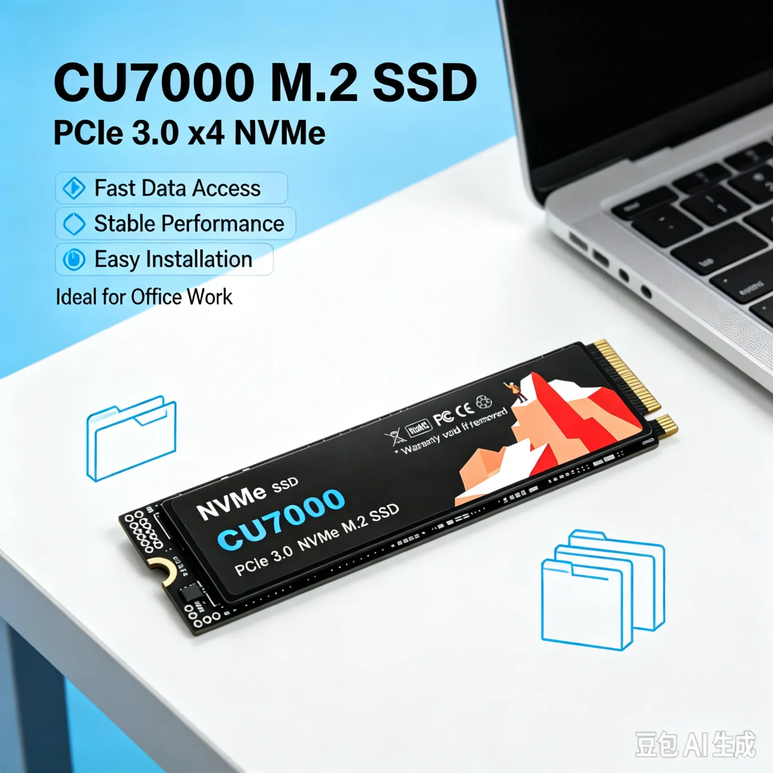 CU7000 SSD M.2 NVMe Internal Solid State Drive 500GB 1TB 2TB 4TB High Speed PCle 3.0 Drive Works for Laptop PC Hard Disk