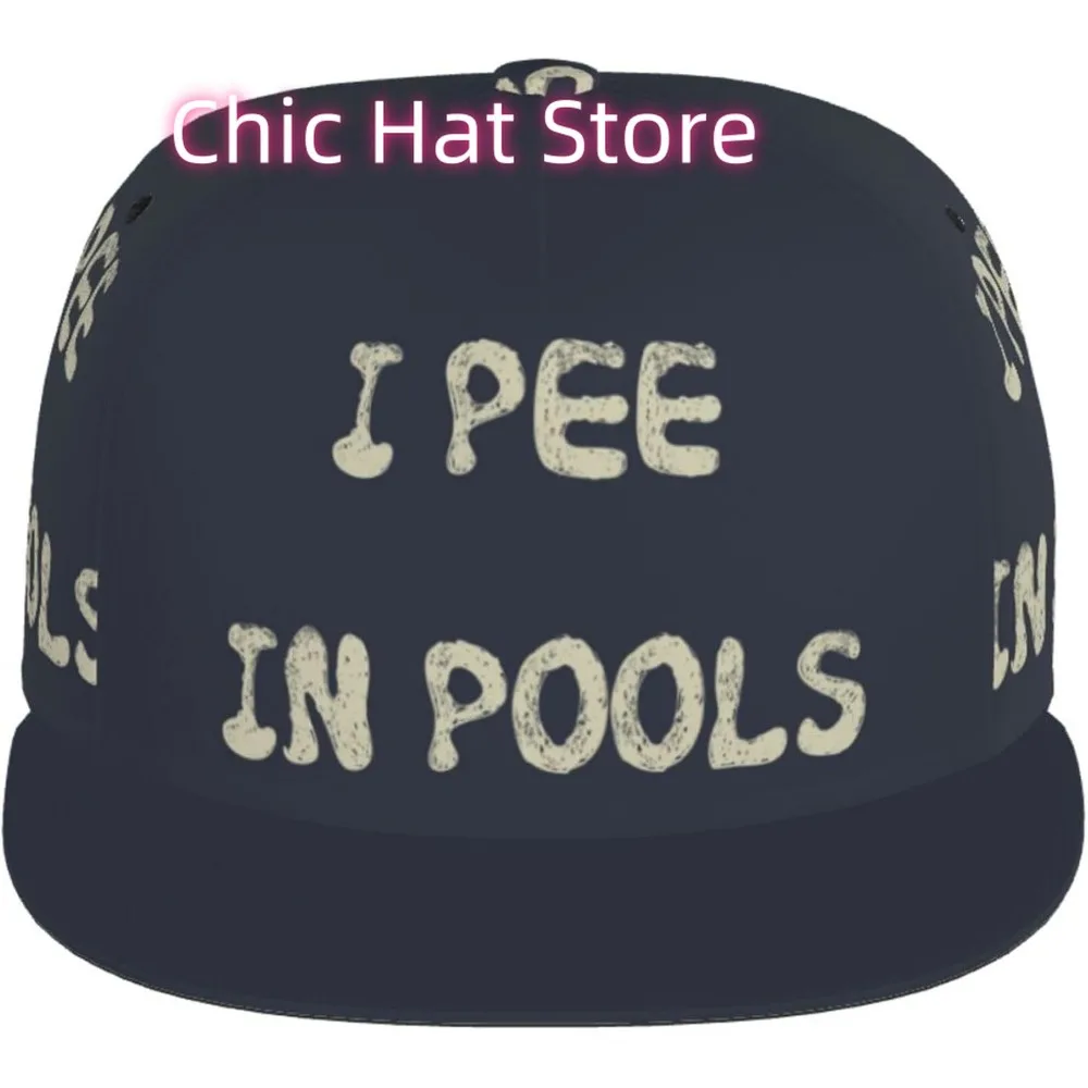 I Pee In Pools Mens Baseball Cap Snapback Hip Hop Hat Adjustable Trucket Hat for Men and Women