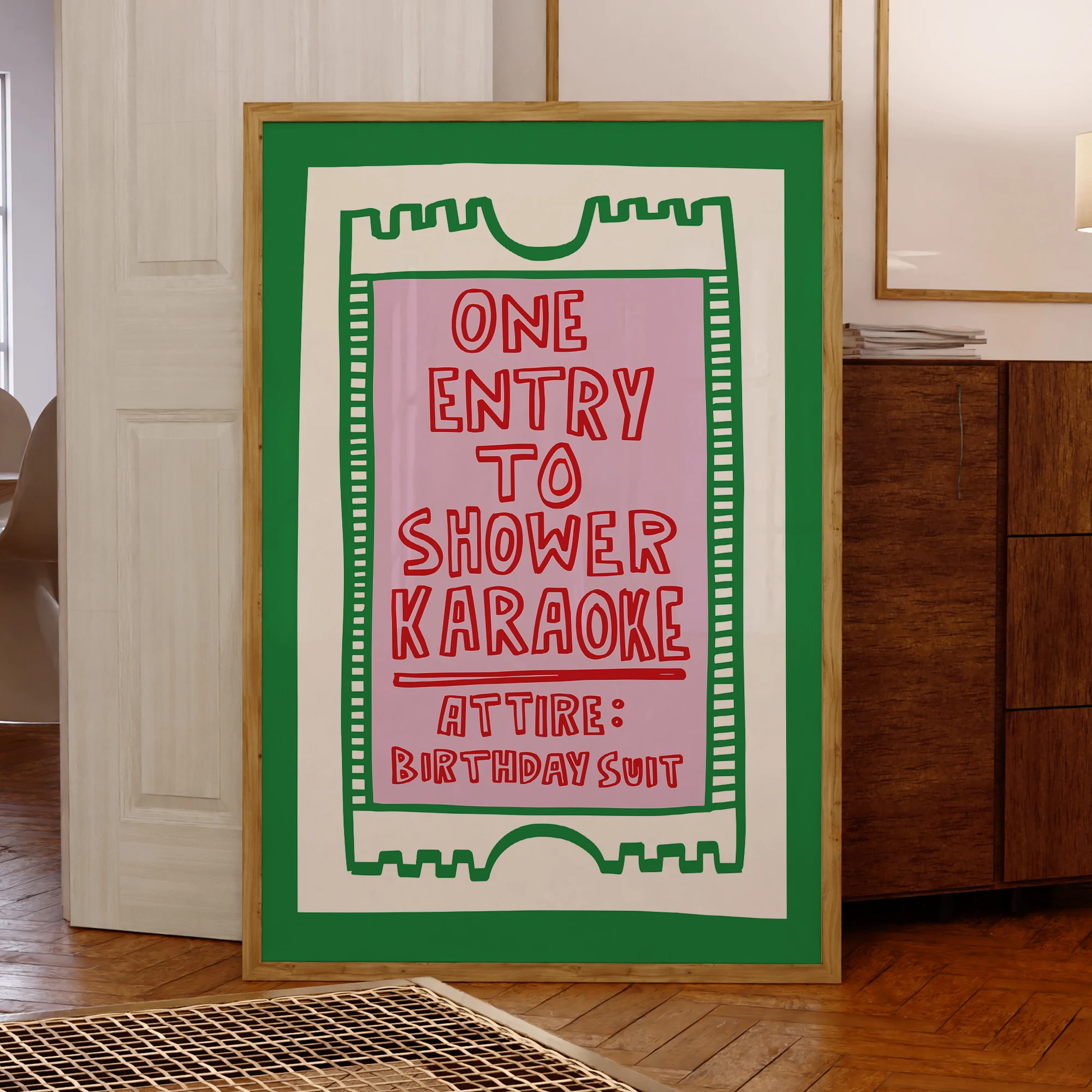 Moderne Badezimmer Karaoke Wand Kunstdrucke Leinwand Malerei Poster Bild Für Badezimmer Wohnzimmer Wohnkultur