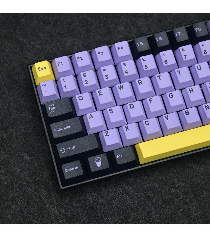 

Original Highly Mechanical Keyboard Personalized Keycaps Taro 129 Keys PBT