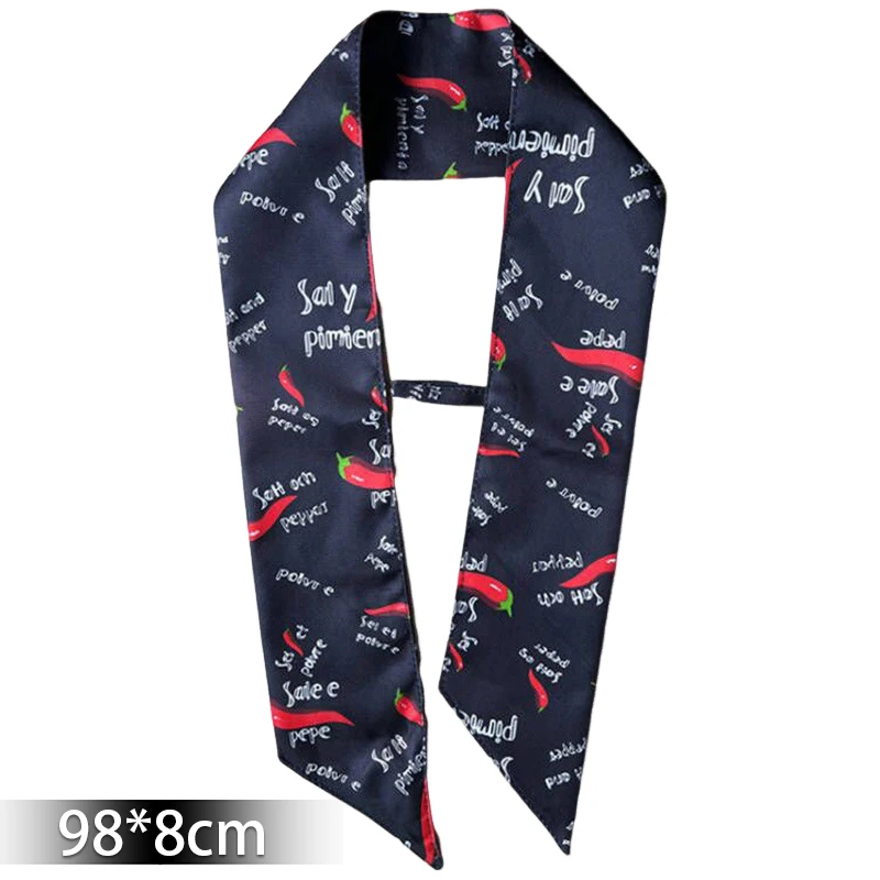 Écharpe de Chef unisexe, serviette de sueur avec boucle élastique, cravate de cou de cuisine en coton pour hommes et femmes, foulard de serveur de Restaurant respirant