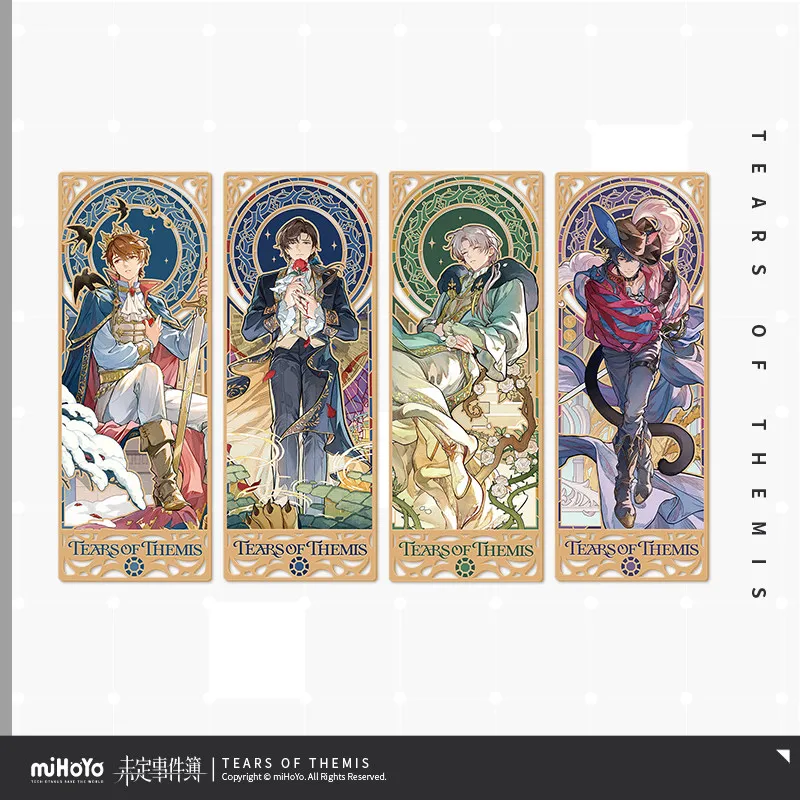 Billete Coleccionable de Metal Oficial de MiHoYo Tears of Themis, Artem, Wing, Luke, Pearce, Marius Von Hagen, para Cosplay, Colección de Halloween