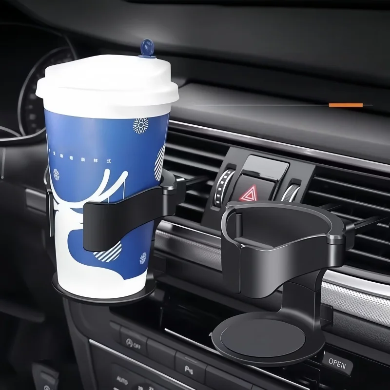 Multifunctional Car Cup Holder, Air Vent Mount Ashtray & Drink Tray, Universal Vehicle Cup Stand