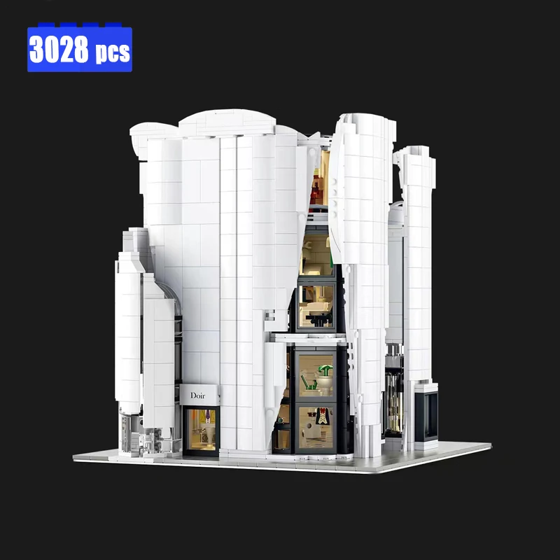 IN STOCK 3028pcs City Modern Upscale Store Street View Building Blocks Moc Idea Bricks Construction Kit for Adults Birthday Gift