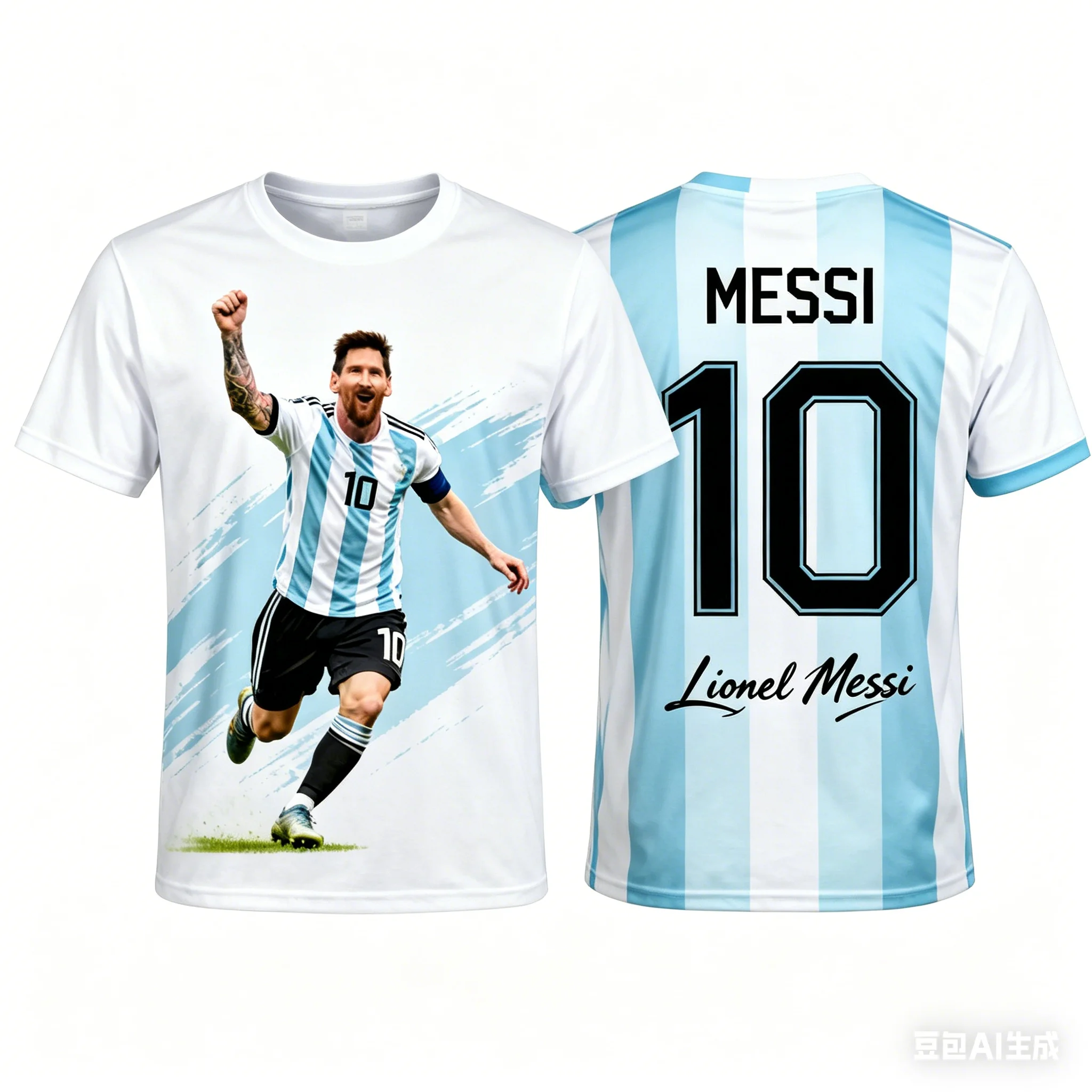 Messi 3D Print Quick-Dry Sport T-Shirt
