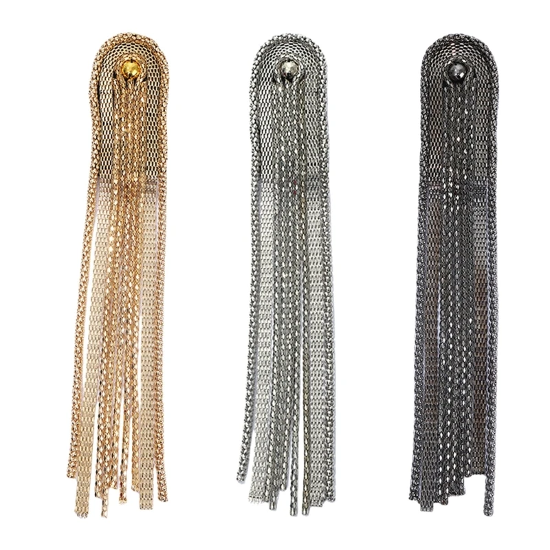 Elegant Tassels Epaulet Shoulder Board Costume Shoulder Badge Decors Shoulder Mark Fringed Epaulet for Suit M6CD