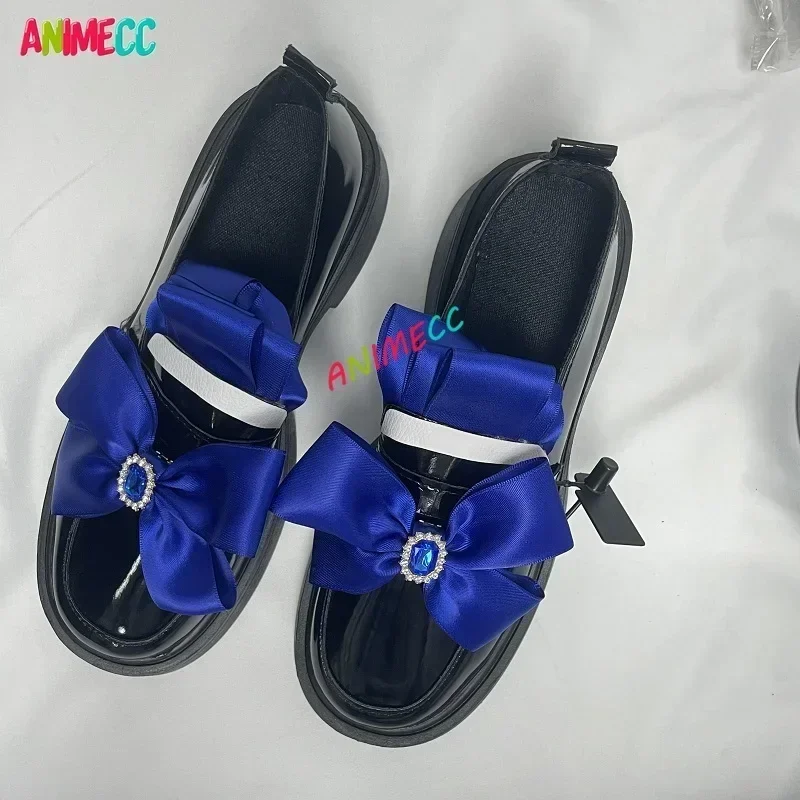 Furina Focalors Genshin Impact Cosplay Shoes Boots Anime Game Furina De Fontaine Halloween Christmas Party High Heels Shoes