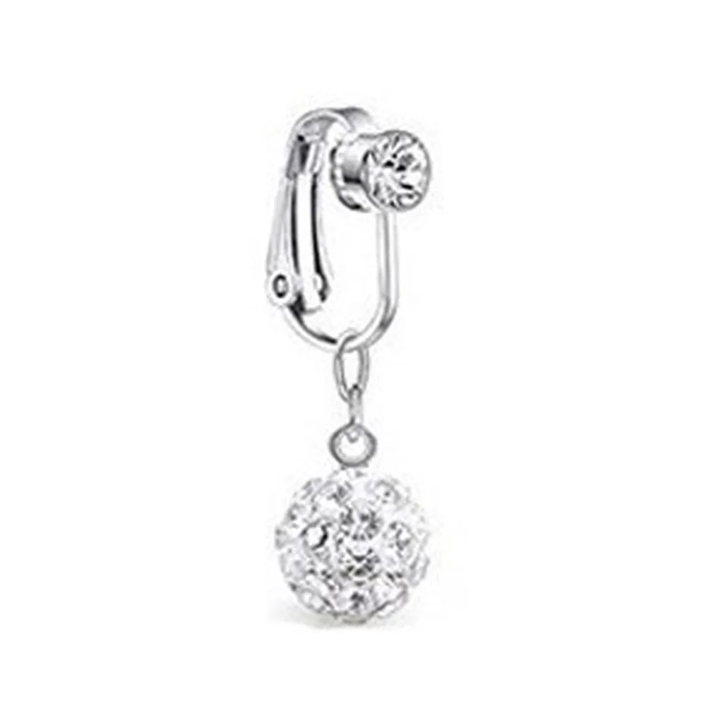 Accessories Clip On Earrings Cartilage Clip Belly Button Ring Faux Belly Piercing Fake Belly Ring Body Jewelry Navel Rings view 5