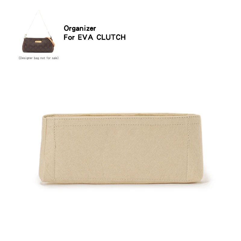 Cocok untuk Eva Clutch Wanita Tas Kecil Organizer Alat Memasukkan Kosmetik dengan Saku Ponsel Perlengkapan Mandi Pouch Felt Liner Pembentuk Tas Dalam