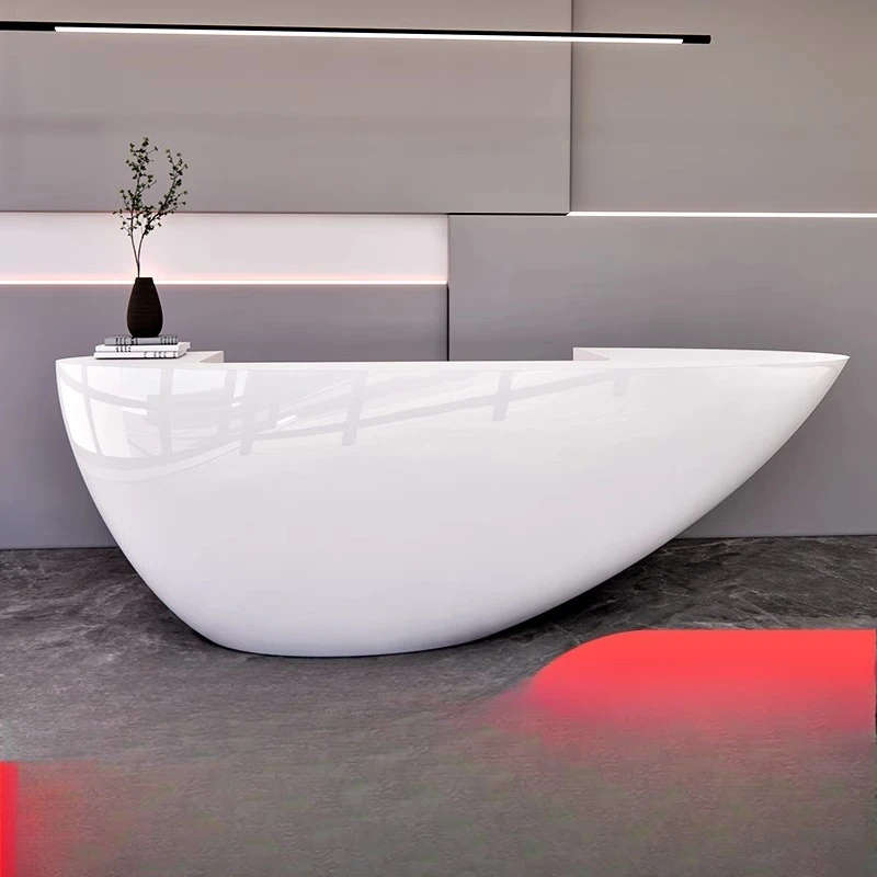 

Water drop boat type Modern bar High-end paint company Medical beauty checkout page Creative special-shaped front desk