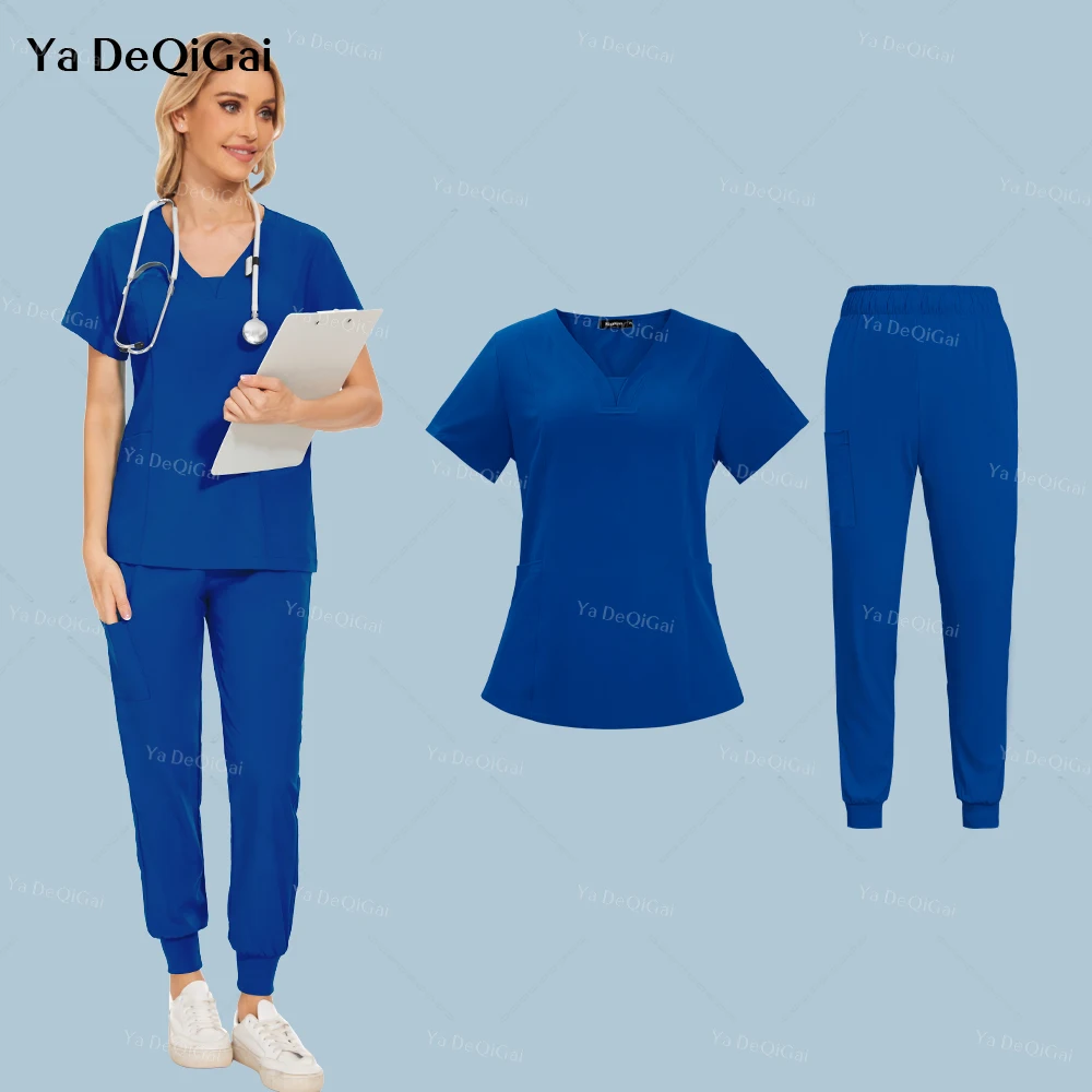 

Multicolor Nurse Uniform Wholesale Medical Uniform Women Scrub Set Hospital Doctor Workwear Surgical Top Pants Nurse Accessories