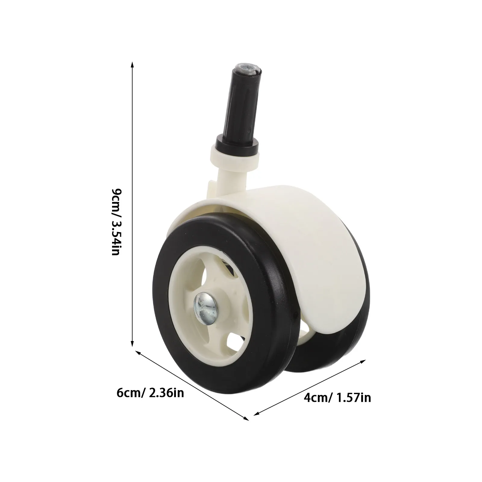 4Pcs Baby Walker Wheels Silent Swivel Double Caster Parts Smooth Rolling Replacement Caster Wheels Noisefree Universal Walker