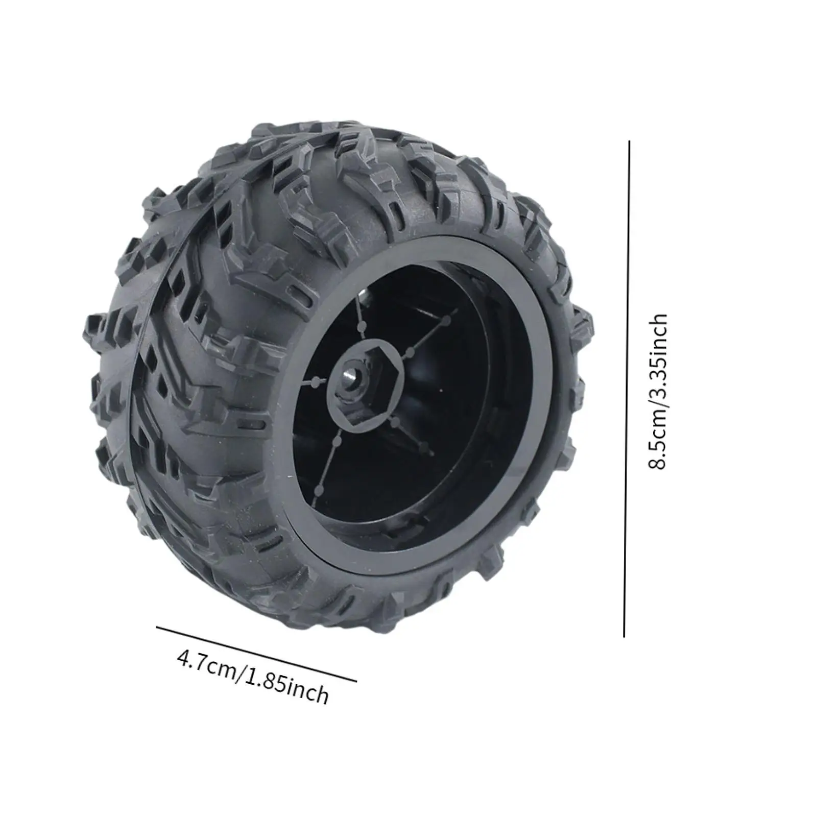 4x neumáticos de goma para coche RC, piezas de repuesto para 1/12 1/14 1/16 124016 124017   Coche RC