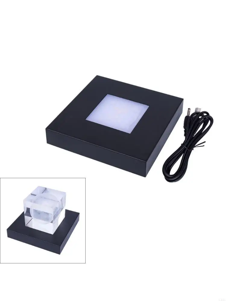  ABS Touch LED Crystals Lamp Base for Jewelry Ambiances