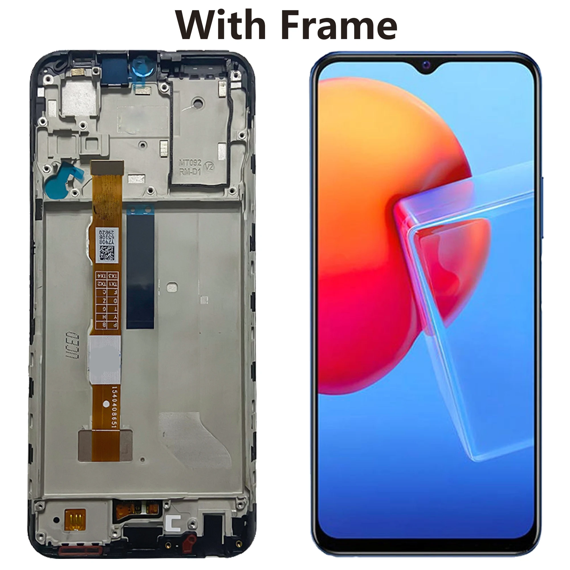 Original LCD For VIVO Y31 2020 V2036 Display Full With Frame Touch Screen Digitizer Assembly Replacement Phone Repair Parts