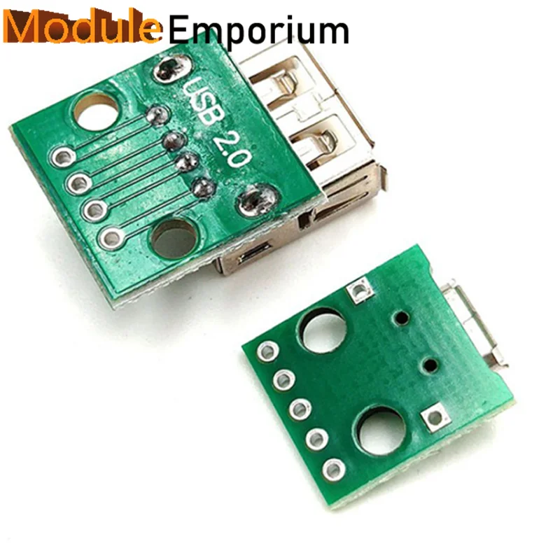 Type A Female USB To DIP 2.54MM PCB Board Adapter Converter Connector USB-03 4 Pin 2.0 Socket