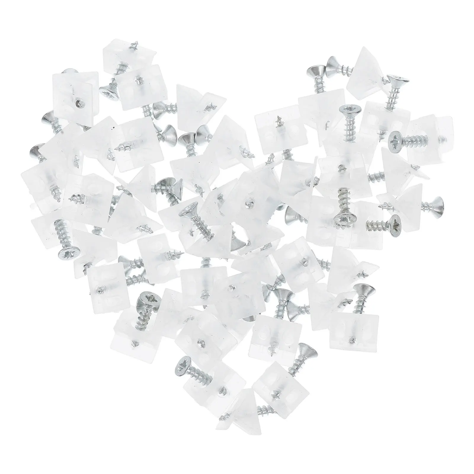 50 pcs Furniture Corner Brackets Halloween Christmas New Year Corner Brace Angle Bracket Corner Connectors Plastic Corner Braces