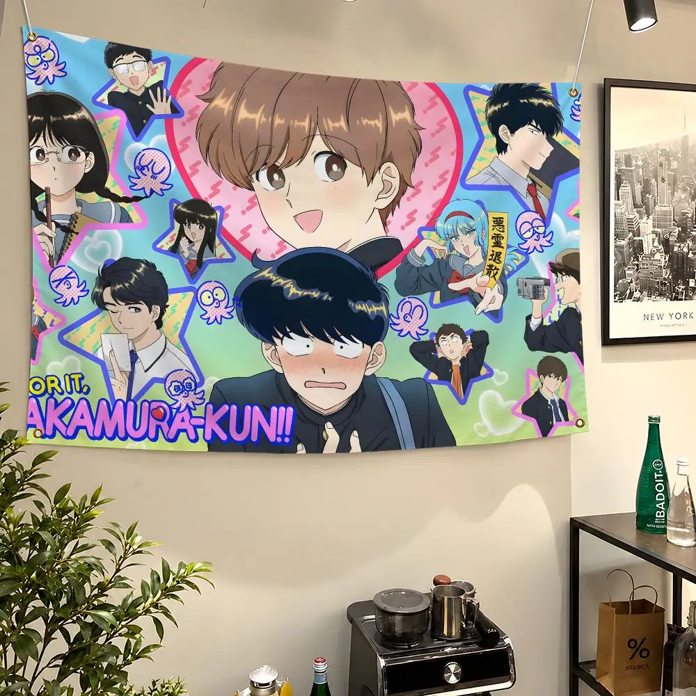 Anime Go For It, Nakamura-kun!! Hirose Flags Wall Hanging Flag Banners For Birthday Parties Outdoor Bedroom Dorm Room Decor