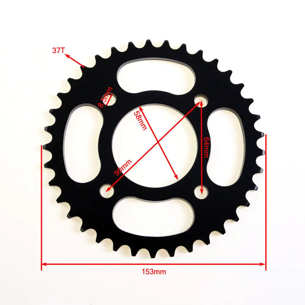 TDPRO 37/41/43/48/60T Rear Sprocket Fit 420 Chain Pit Dirt Bike ATV Go Kart 125cc 140cc 150cc