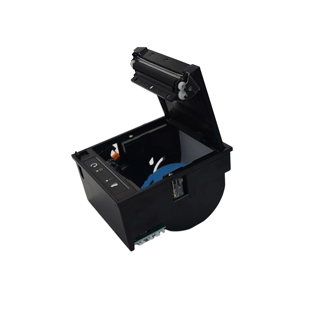 TTL 80mm Front Panel Printer with Lockable Door Compatible with 58mm Printing Width Thermal Label Printer with USB Interface