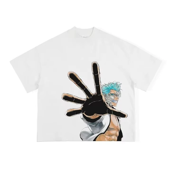 Bleach T-shirt Print Oversized Unisex Streetwear Trendy Cotton Retro Fashion Y2k Short Sleeves high quality Comfortable soft tee