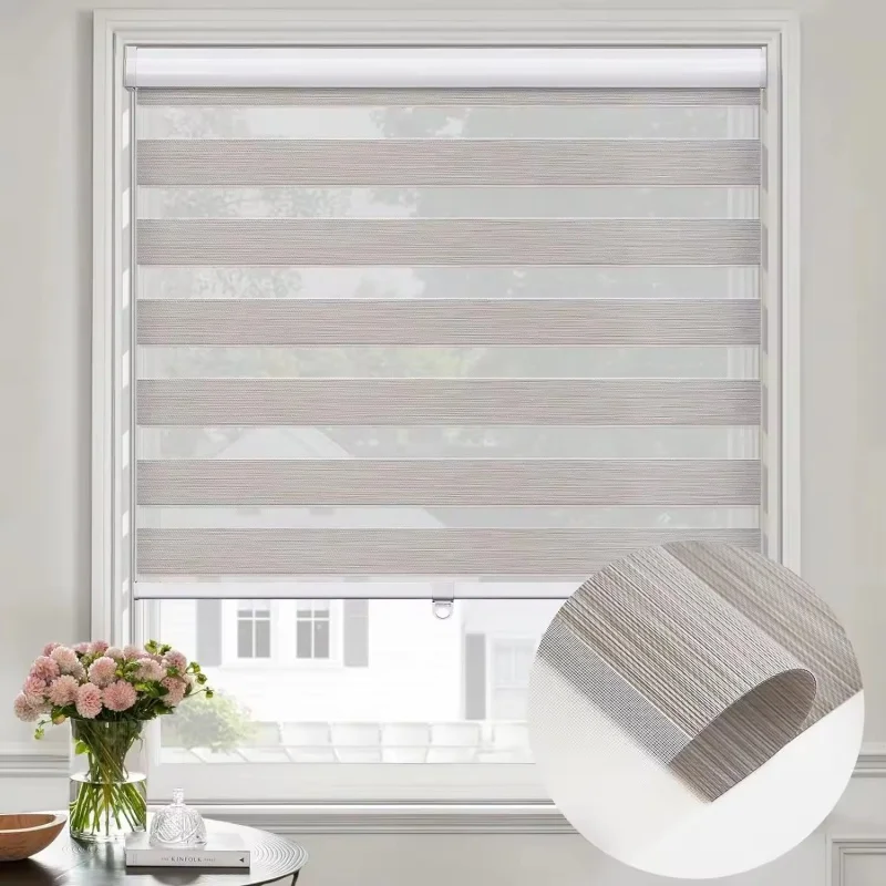 

2024 New Design Style China Blinds Supplier Child Safety And Eco-friendly And Easy To Install Cordless Zebra Blinds For Bedroom