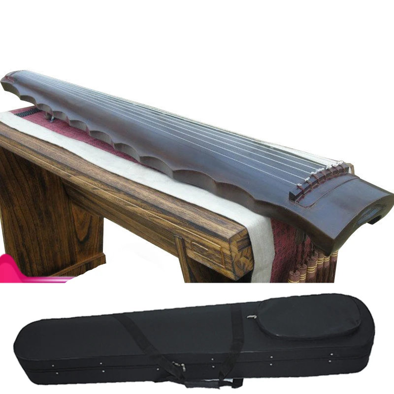 JLM New Chinese GuQin Luoxia Style 7 Strings zither Chinese traditional musical instrument Guqin With Book and Tuner