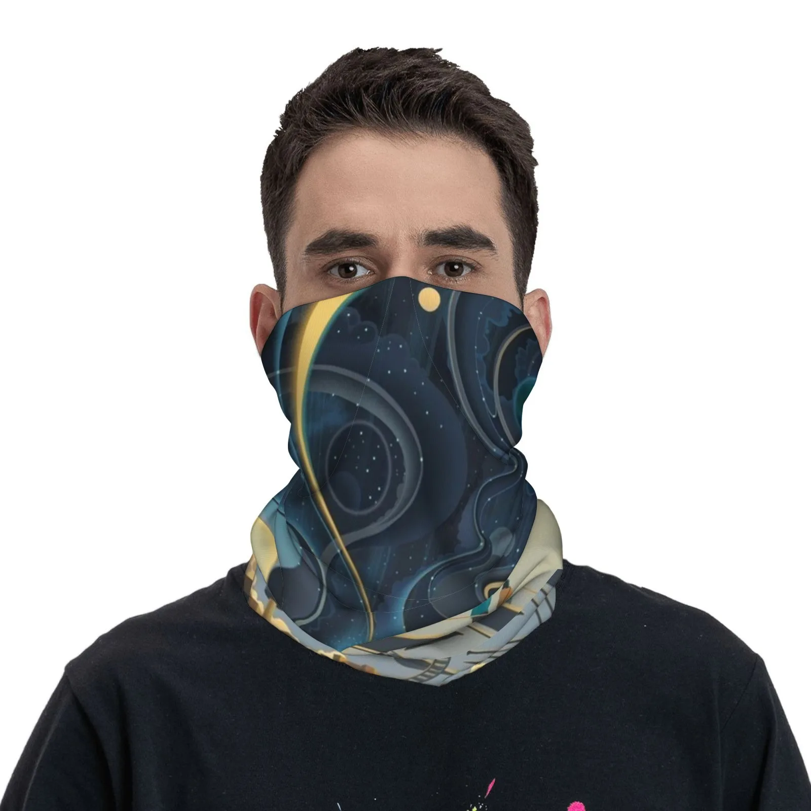 

Cosmic Galaxy Vortex Pattern Customizable Neck Gaiter – Soft & Breathable – Perfect for Daily Wear & Outdoor Adventures