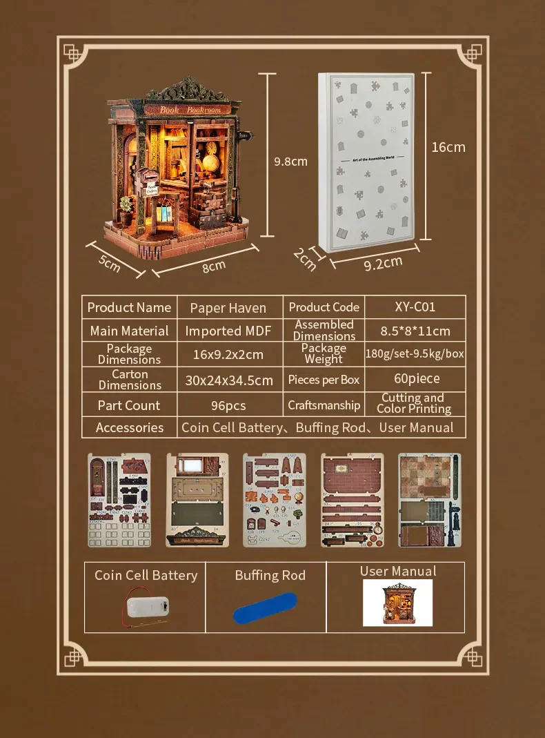 DIY Holz-Miniatur Japanische Taverne mit Beleuchtung als Geburtstagsgeschenk für Freunde, Heimdekoration und Bastelarbeiten – Detail 18