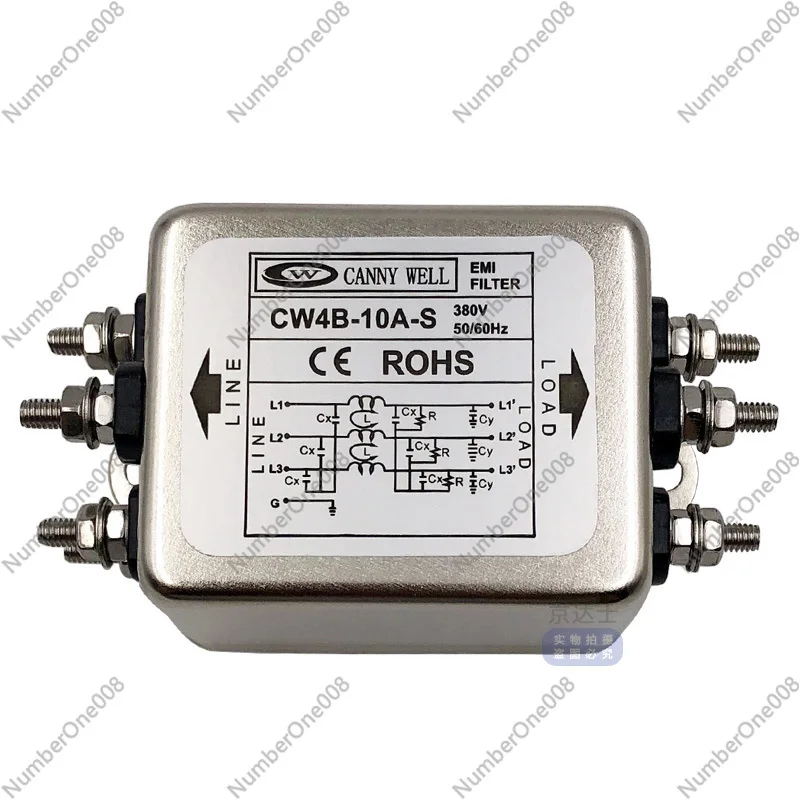 

Taiwan EMI Purification Power Filter CW4B 10A 20A 30A Three-phase Three-wire S Anti-interference AC 380V