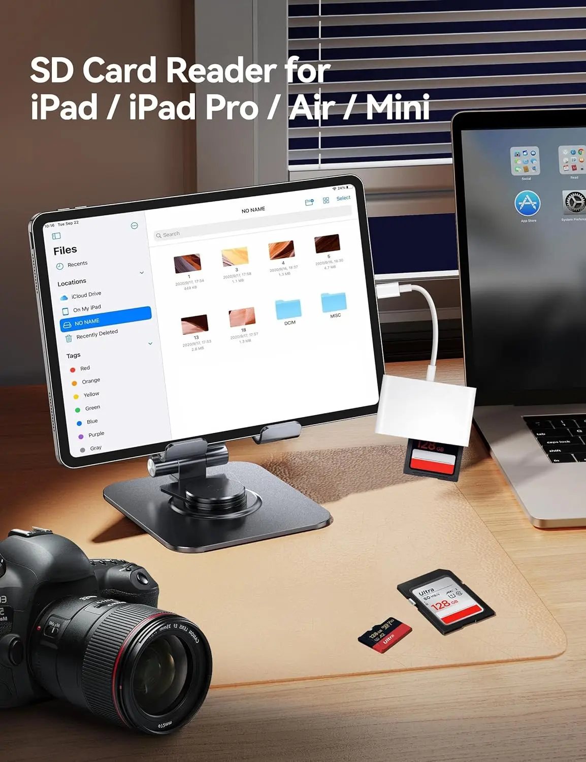 محول بطاقة SD من USB C إلى SD مع منافذ SD MicroSD USB 3، قارئ بطاقة الذاكرة USBC لأجهزة USB C/Type C