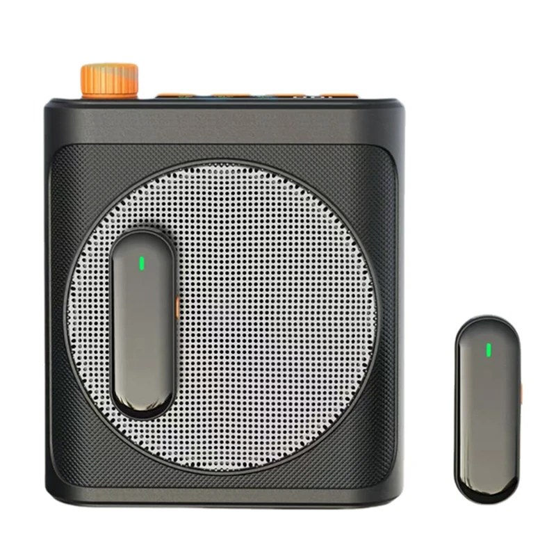 

Wireless Lavalier Microphone Portable Voice Amplifier With 2 Mic, Rechargeable Speaker For Classroom, Meetings, Speeches