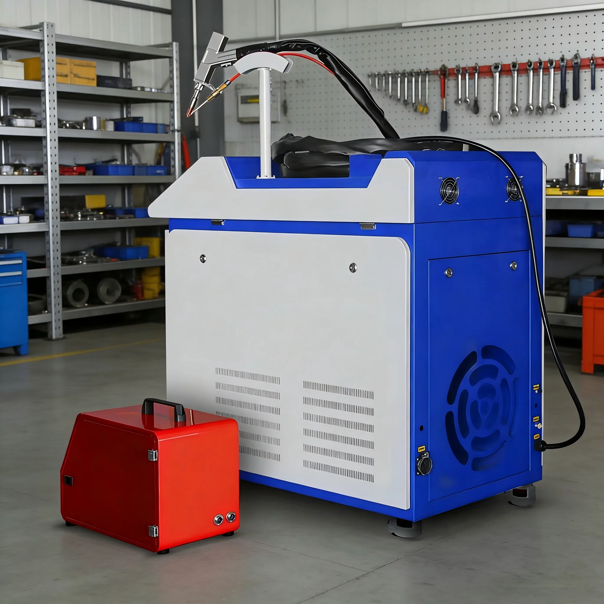 Mesin Las Serat Optik Portabel - Handheld Laser Welder 1000W ulasan dan harga