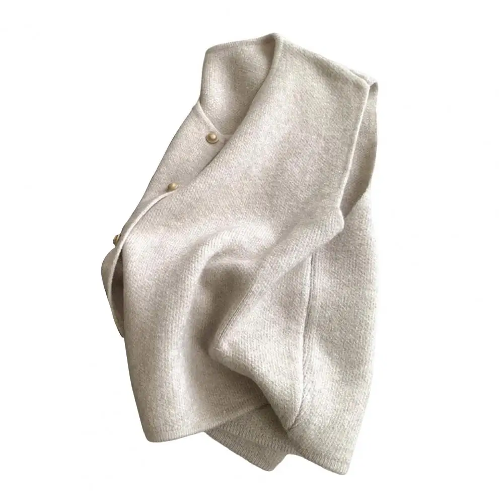 2024, весенне-осенний корейский модный свитер с круглым вырезом, жилет, однотонный вязаный топ на бретелях, кардиган без рукавов, жилет, трикотаж