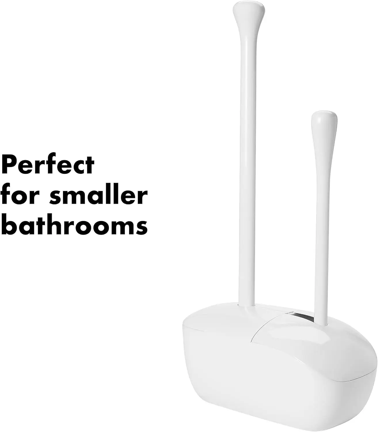 Ruimtebesparende toiletborstel- en plunjercombinatie voor kleine badkamers