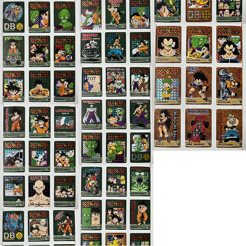 Dragon Ball Super Son Goku Vegeta Iv Piccolo Cell DIY Homemade Bronzing Game Toys Collection Card Christmas Birthday Gift