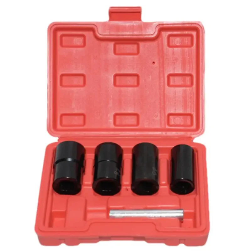 Bolt Extractor 5PCS Bolt Extractor Set Heavy Duty Nut Remover Set With Solid Storage Case For Rusted Damaged Nuts & Screws