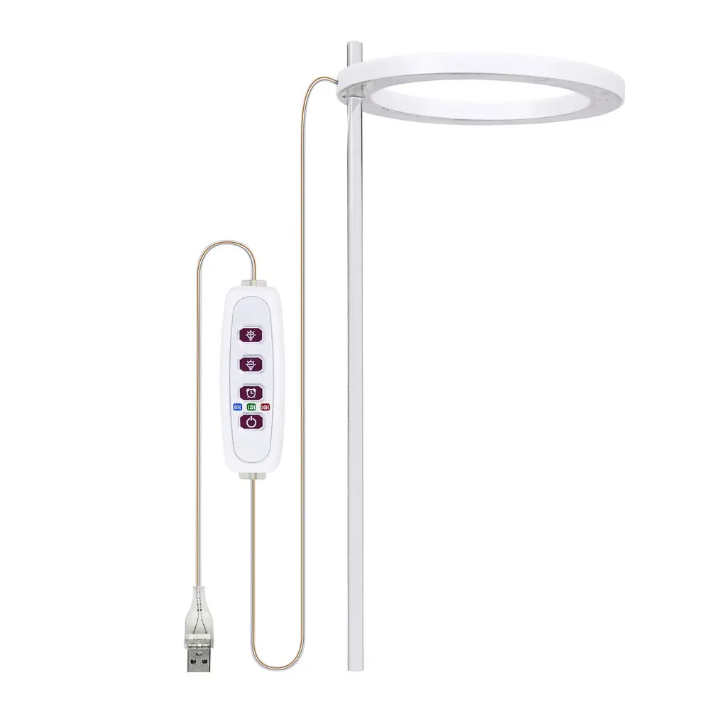 LED Grow Light USB Indoor Plant Light Angel Ring DC5V Full Spectrum Phytolamp Flower Greenhouse Seedling Grow Light