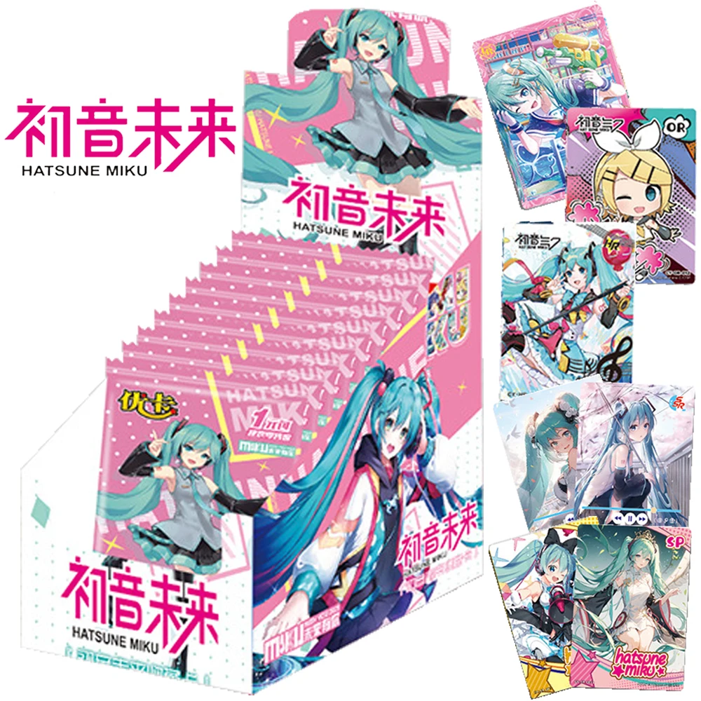 Original Hatsune Miku Card For Children Cute And Beautiful Singer Virtual Idol Limited Game Collection Card Family Table Toys