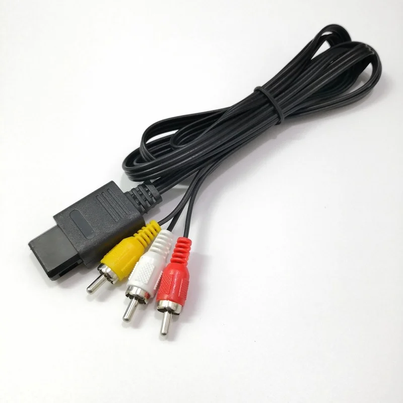 

N64av line Nintendo ngc/n64av line super SNES multi-purpose AV line 1.8m 6FT RCA AV TV Audio Video Stereo Cable Cord