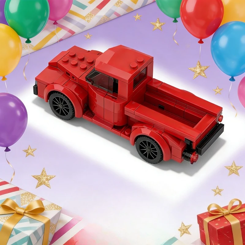 163-teiliges MOC-Style Offroad-Truck-Modell - Modulare Bausteine mit detailliertem Innenraum, Premium-Geschenk für Teenager & Erwachsene Bausüchtige