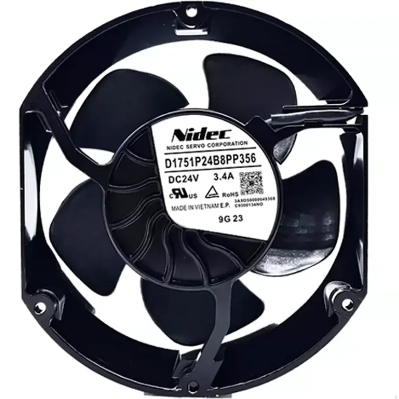 For Original NIDEC D1751P24B8PP340/U/338/366/363 ABB880/580 inverter fan