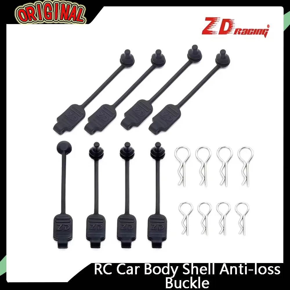 

ZD Racing 8301 Metal R Clips & Rubber Retainer - Anti-loss Buckle for 1/12 1/10 1/8 1/7 RC Car Body Shell