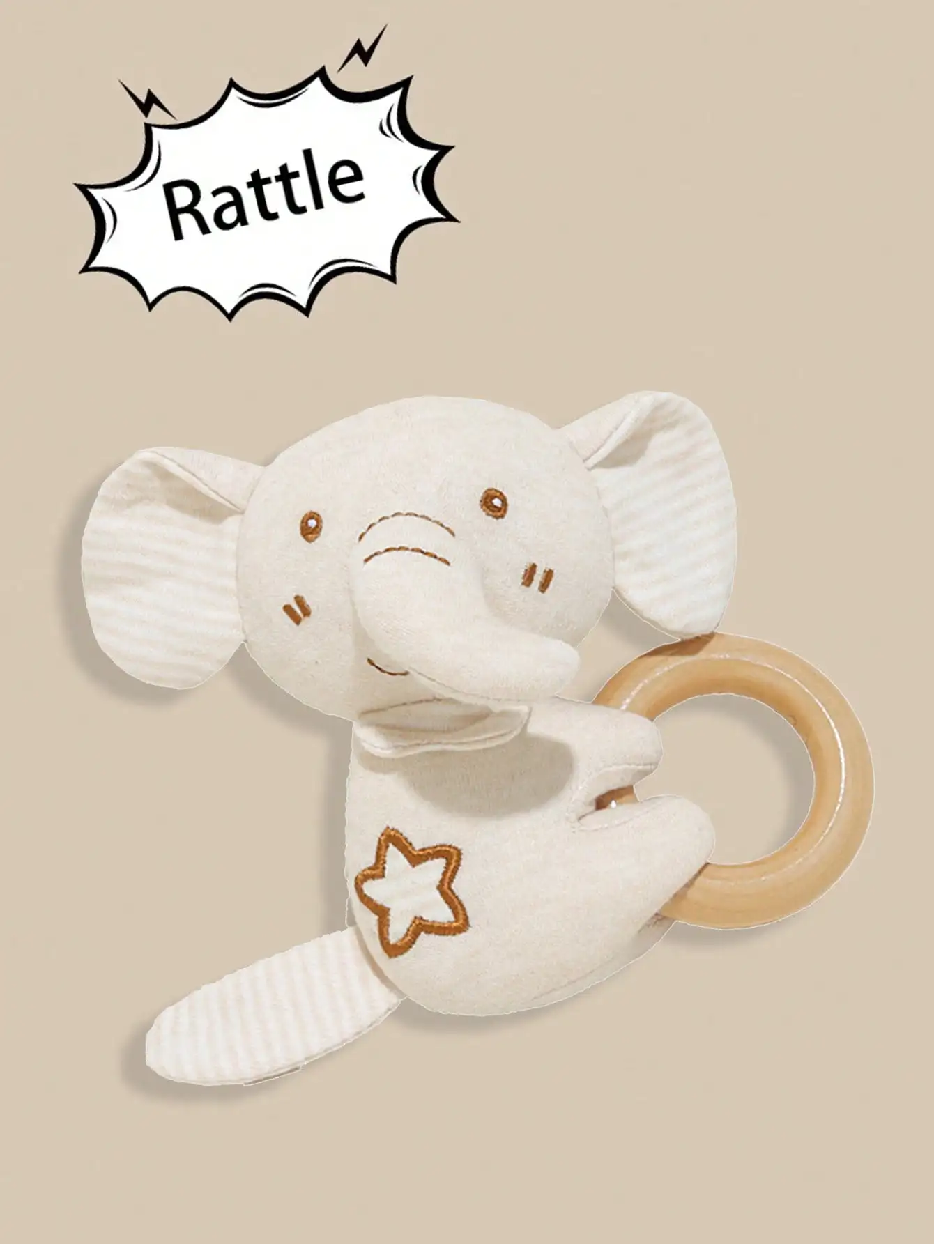 Anello per mano carino per bambini adatto per i giocattoli lenitivi neonatali dell'anello per le mani possono morsi il regalo di compleanno del bambino