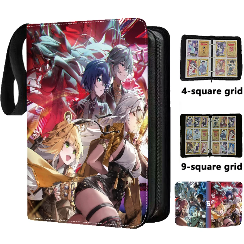400/900Pcs ZZZ Card Binder Zipper PU Leather Zenless Zone Zero Cards Album Waterproof Game Card Collection Holder Toy for Kids